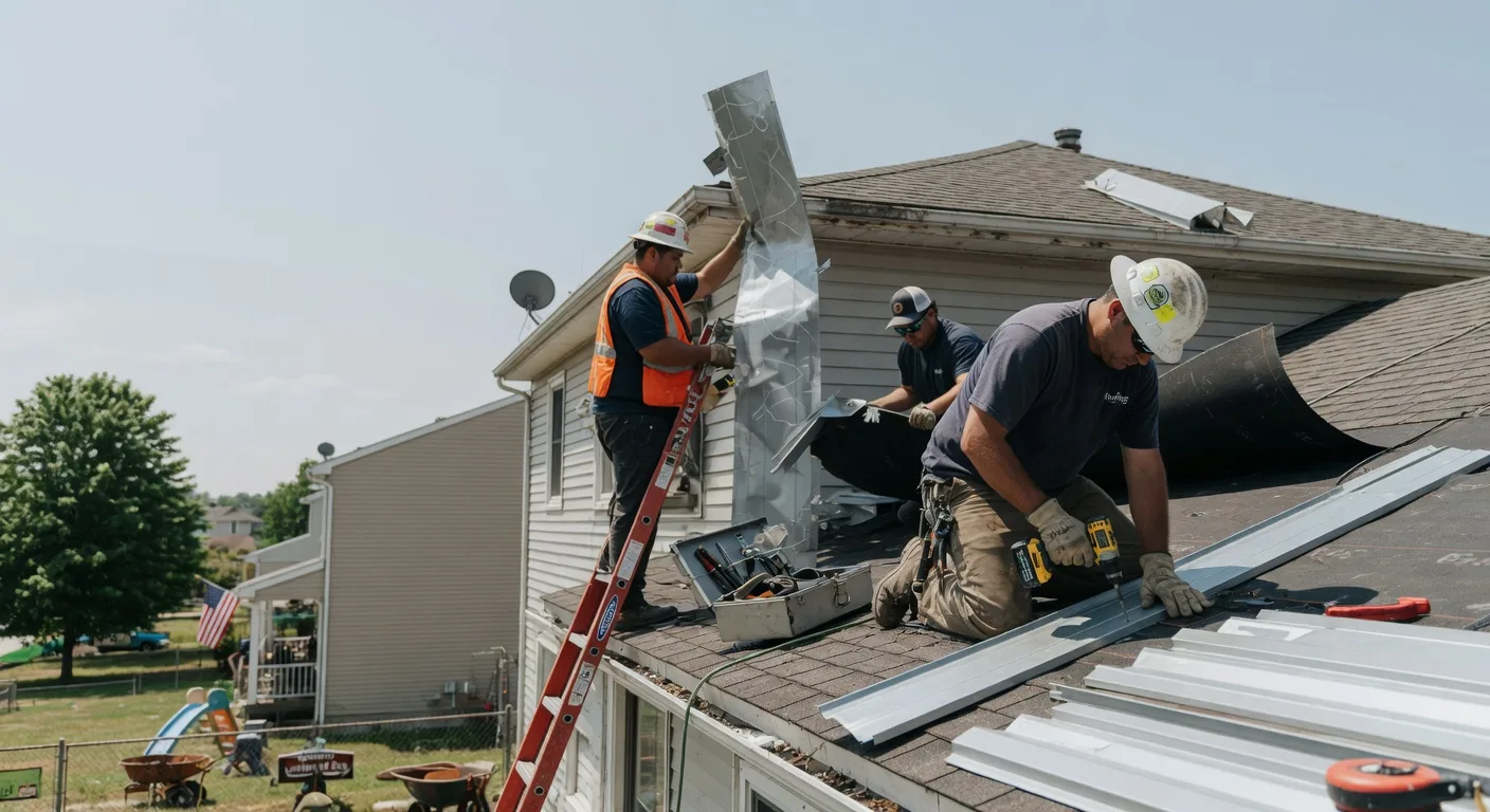 Storm Damage Metal Roof Repair in Mesilla Park, NM